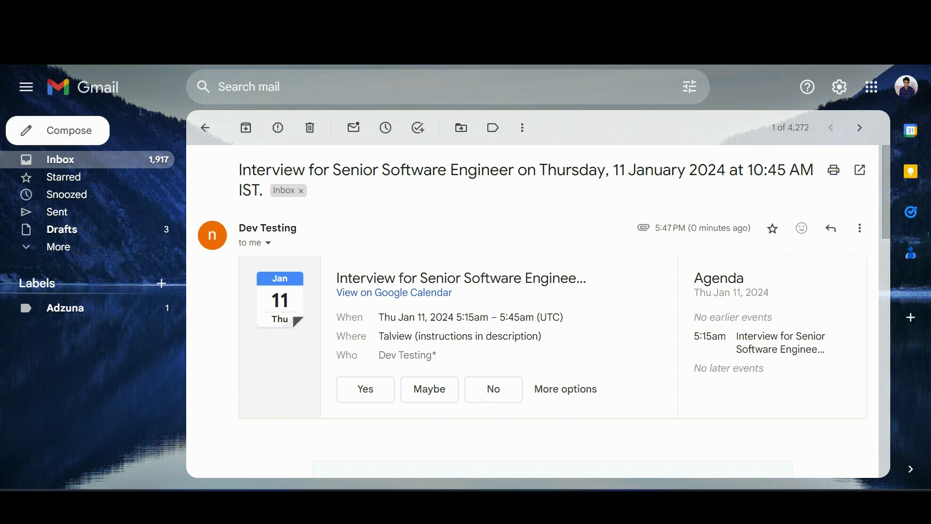Accept interview invite help center